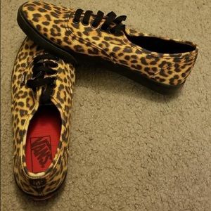 Cheetah printed Vans
